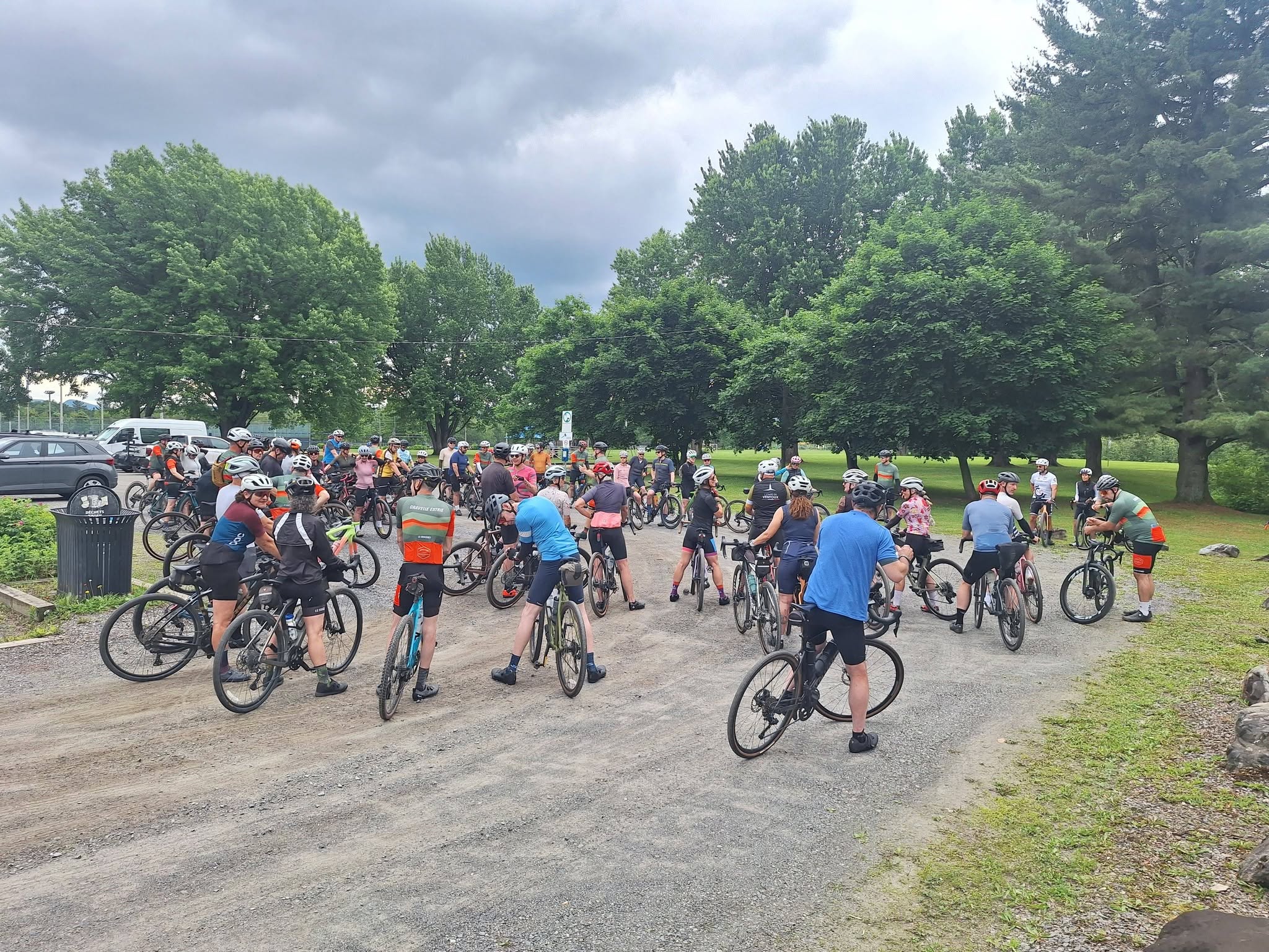 Photo de la sortie Fête Nationale du Québec. 74KM / 12300MD+