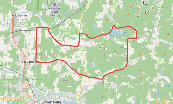 Carte de la sortie circuit #1     30km/400MD+