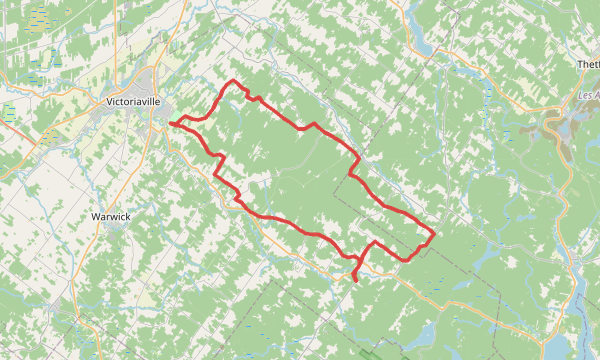 Carte de la sortie Costaude / Grange Pardue 91KM / 1900MD+