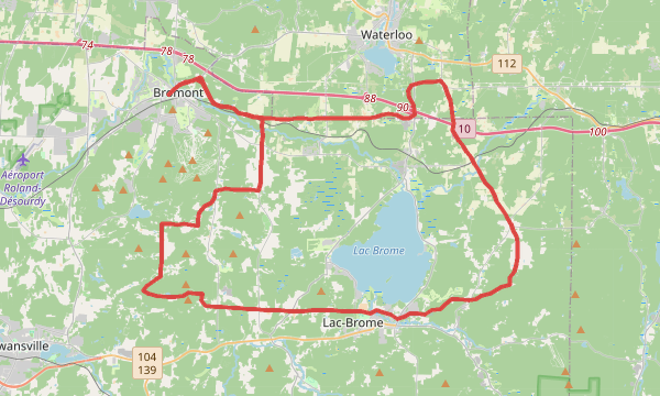 Carte de la sortie Gravel & Bike 68km / 1068MD+
