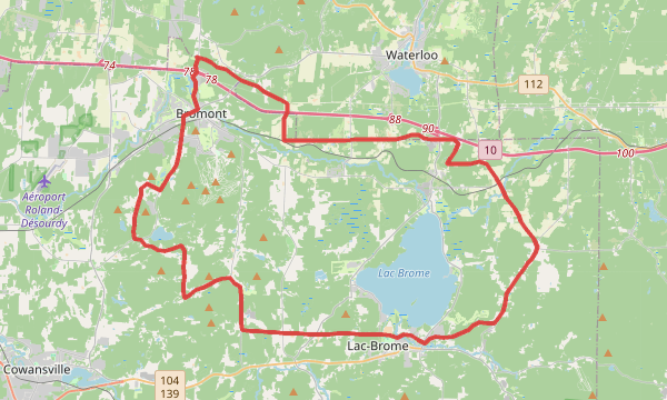 Carte de la sortie Homeland (Classique) 64km / 892MD+