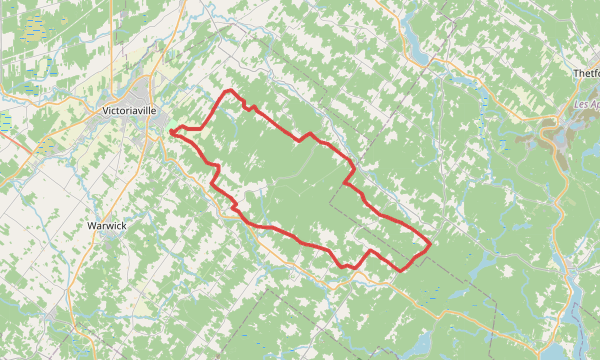 Carte de la sortie La Costaude (Gravel Bike)