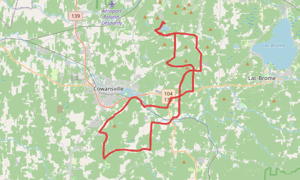 Carte de la sortie Lac Bromont 01