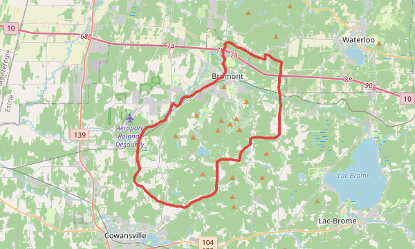 Carte de la sortie Les jeudis Gravelle Estrie