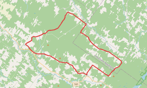 Carte de la sortie Les mollets rouges (Gravel Bike)