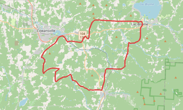 Carte de la sortie Lumberjack 62KM/1050MD+