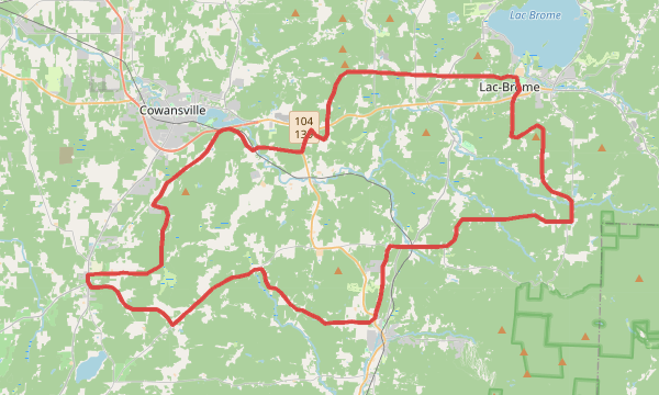 Carte de la sortie Lumberjack 75KM/1300MD+