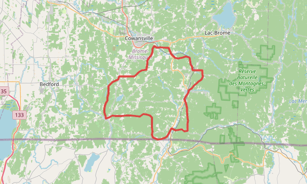 Carte de la sortie LumberJack Gravel Ride Tour #1