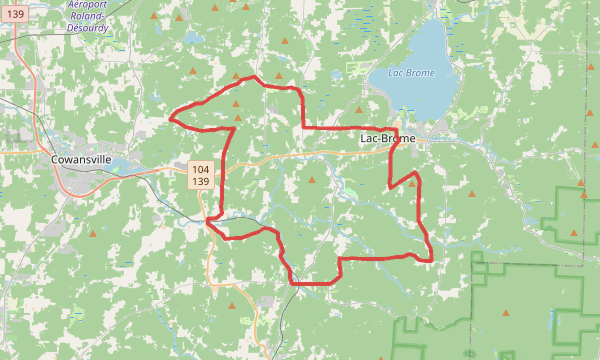 Carte de la sortie LumberJack Gravel Road Ride #3