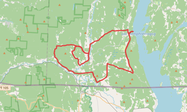 Carte de la sortie Pork Épic 59km
