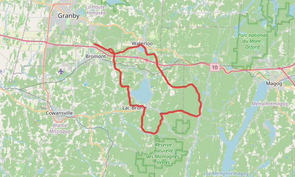 Carte de la sortie Quittin Time 86km/1220MD+