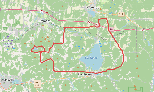 Carte de la sortie Soirée Nocturne 64km / 1000MD+