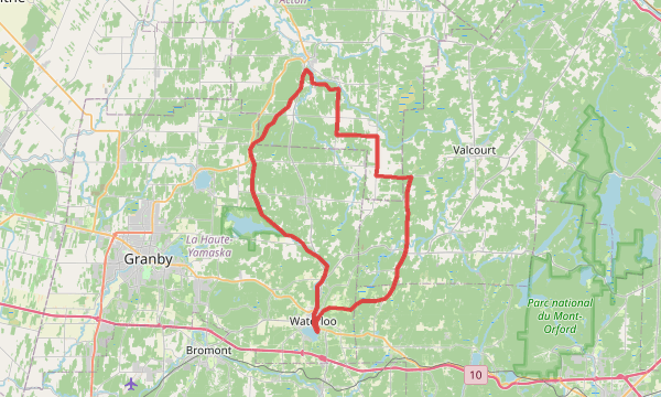 Carte de la sortie Soleil 75KM/650MD+