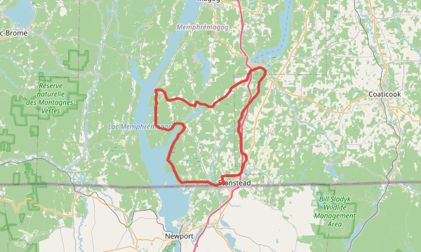 Carte de la sortie Sunrise 76KM