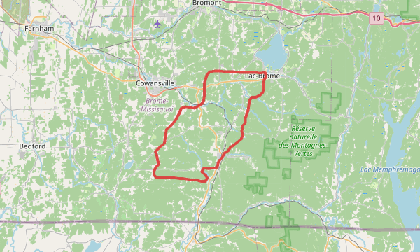 Carte de la sortie Take a Back Road 63KM