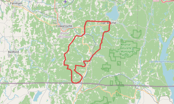 Carte de la sortie Take a Back Road 80KM